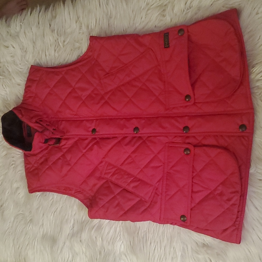 ~~Polo Ralph Lauren Red Quilted Vest – Size M – Classic Equestrian Style~~